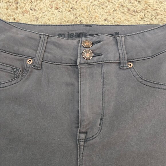 M Jeans by Maurices Women's Gray Denim Pants High-Rise XS Short - Picture 2 of 9
